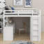 Lit mezzanine double avec tiroirs, bureau et garde-robe-1886384593