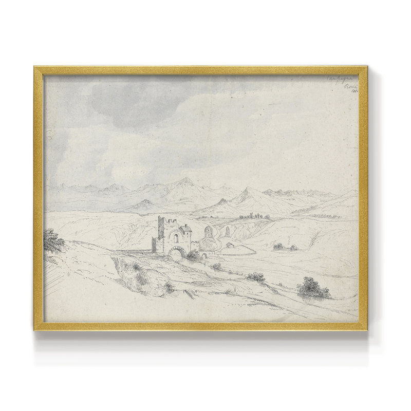 Croquis rétro - XX - reproduction encadrée