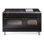 Cuisinière à double combustible de 60 po avec 9 brûleurs scellés et plaque chauffante (porte vitrée) ILVE Nostalgie II Series