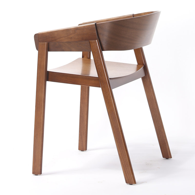 Fauteuil à dossier en lattes Duxbury, Brun