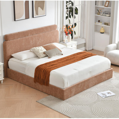 Hydraulic Lift Up Upholstered Storage Bed