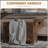 29.9" Storage Chest W/ 2 Safety Hinges, Wooden Box, Rustic Brown