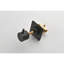 Robinet de douche 3/4 "réglable en métal coulé - noir mat, poignée en laiton, rouille, facile à installer et à gérer en métal noir de 4,78 lb, réglable, résistant à la corrosion, antirouille, ajustable