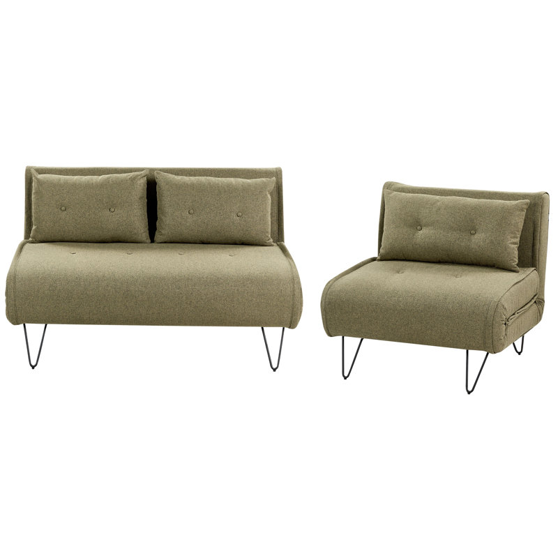 Saphia 2 - Piece Living Room Set, Olive Green