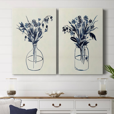 Toile tendue avec châssis indigo I-Premium Gallery - prêt à accrocher