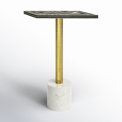 Gillian 15" Bone Inlay End Table