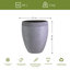 Ribbed Fibreglass Plant Pot-39262025-39354993