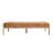 Roark Mango Wood and Leather Cushion Day Bed Bench