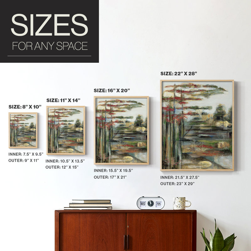 Reproduction encadrée Daydream - bois massif, Naturel, H 11 po x l 9 po