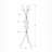 Versatile Free Standing Coat Rack with Multiple Hooks for Various Spaces-1176972221