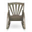 Fauteuil à bascule inclinable gris avec repose-pieds extensible en bois pour plus de confort par tous les temps