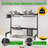 Stainless Rust Resistant Adjustable Over The Sink Dish Rack Single Panel