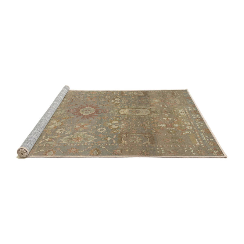 Tapis 100% abstrait lavable à la machine 1741, Carré 4 pi