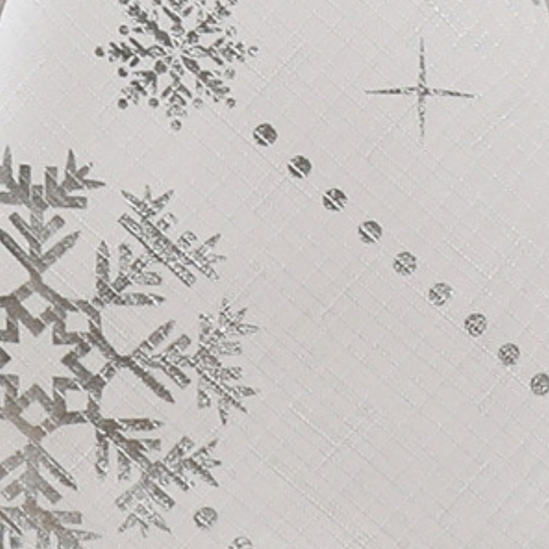 Kailahni Foil Wonderland Snowflake Holiday Fabric Tablecloth, 84" x 60"