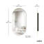 HUBBA PILL MIRROR 157x45 TITANIUM-119418740-119418741