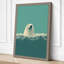 Seal in Waves Coastal - Wrapped Canvas-1374120076-1374120090