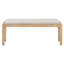Ensemble de table de salle à manger extensible avec 4 chaises rembourrées et 1 banc, design brossé rustique pour une utilisation polyvalente dans la salle à manger et la cuisine-557669778