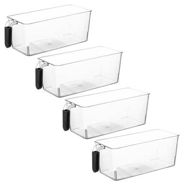 Acrylic Fridge Multi Compartment Tray Organizers - Kitchen Pantry Storage  by Lexi Home - 3-Piece Set - Lexi Home