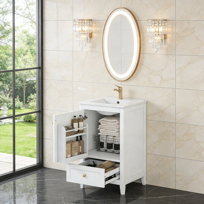 Meuble-lavabo de 20 po avec lavabo