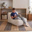 Pouf géant pour enfants Big Joe Modora, tissu Snowdrift Featherridge-134924386-134924387