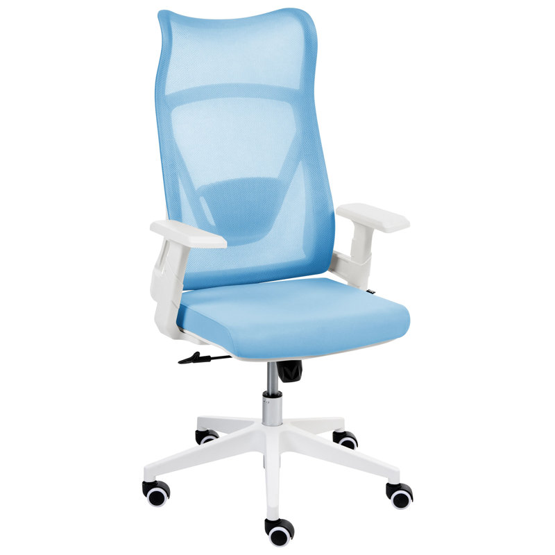 Metro Lane Mesh and Fabric Office Chair, Blue