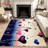 Heart Shaped Floral Print Area Rug, Modern Romantic Style, Machine Washable Non Slip, Indoor Home Decor for Living Room Bedroom Kids Balcony Apartment Cozy-129037040