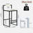 Set Of 2 Upholstered Bar Stools With Metal Frame