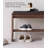 Modern Minimalist Black Walnut Soft-Seat Shoe-Changing Bench-674469917