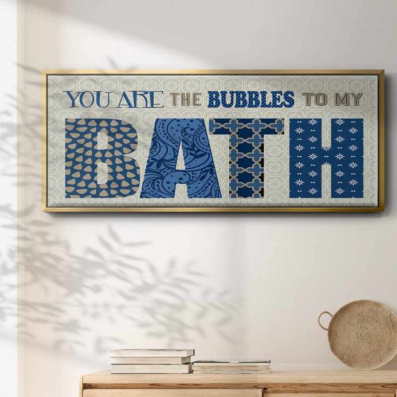 Bath Bubbles - Toile encadrée, H 24 po x l 60 po