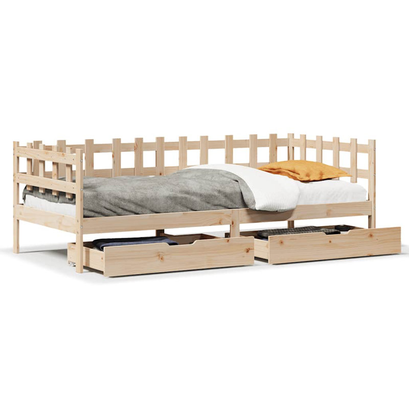 Solid Wood, Single (3'), Brown