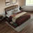 Lamari Solid Wood Storage Platform Bed with Footboard & Under Bed Drawers-366692874-366692878