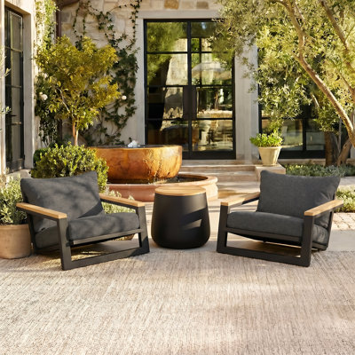 Patio Conversation Set With End Table