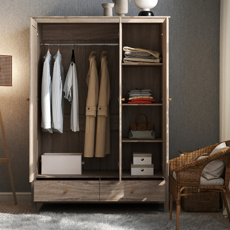 Anie 3 Door Manufactured Wood Wardrobe