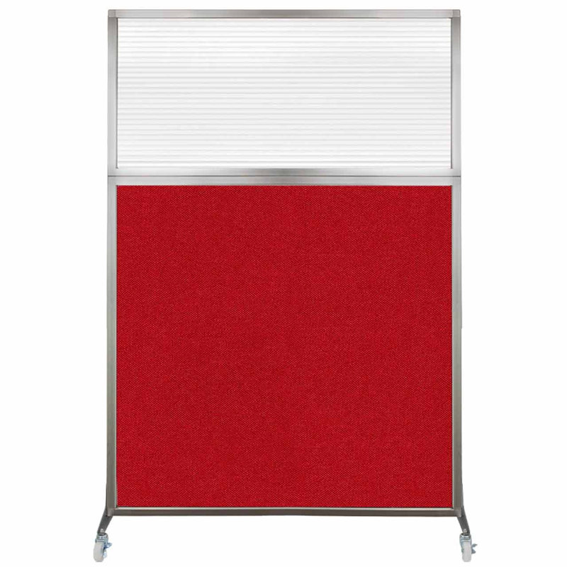 Cloison de bureau Hush, Longueur 48 po, Rouge
