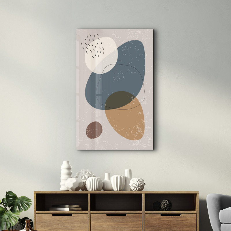 Peinture murale élégante en verre trempé 18,1 po x 28,3 po | 100% verre trempé, épaisseur: 0,16 pouce | Imprimé UV pour des couleurs éclatantes et une durabilité | Parfait pour la décoration intérieure et l'esthétique moderne