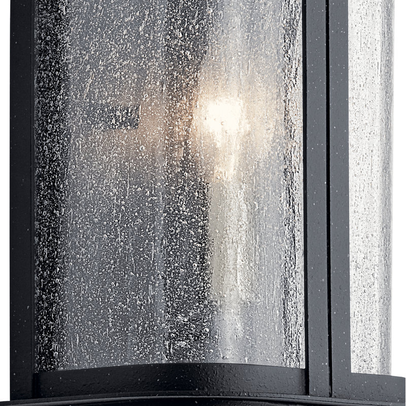 Applique murale 1 lumière en verre patiné transparent Gryselda, H 10 po x l 7 po x P 5 po