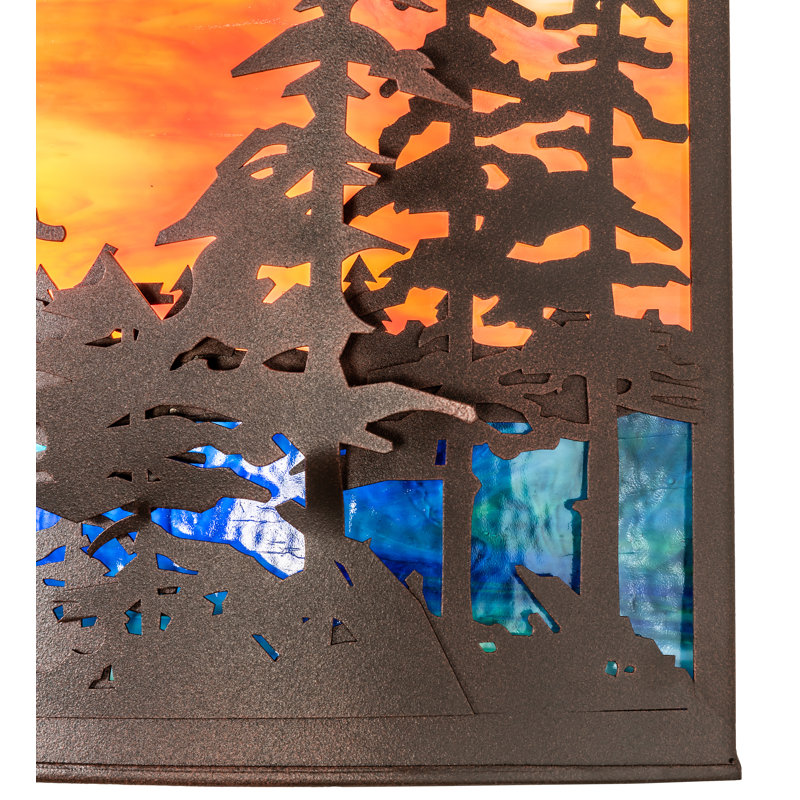 Applique murale encastrée 2 lumières Pines