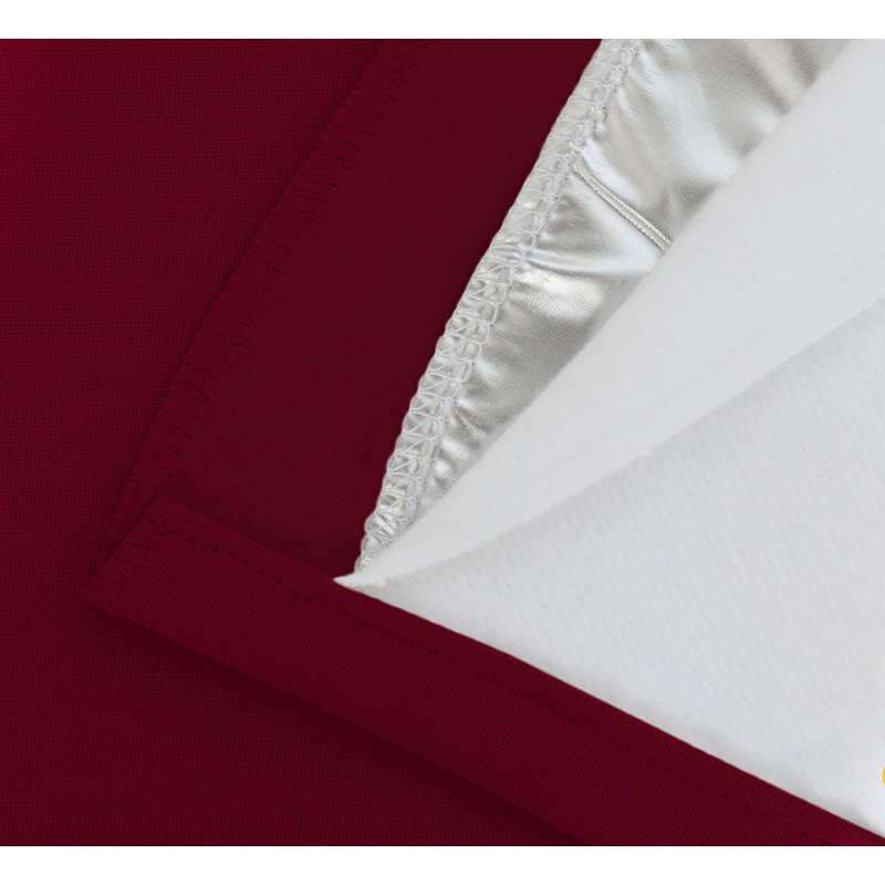 Rauseo Blackout Curtain Single Panel, Dark Red