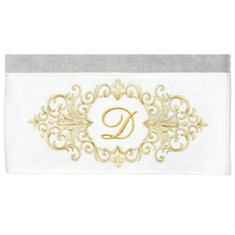 Linum Home Textiles 100% Turkish Cotton MONICA 2PC Embellished Bath Towel Set, D