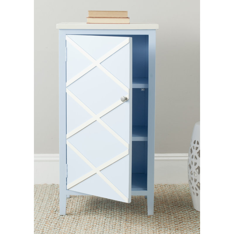 Armoire d'appoint 1 porte Jenny, Bleu clair