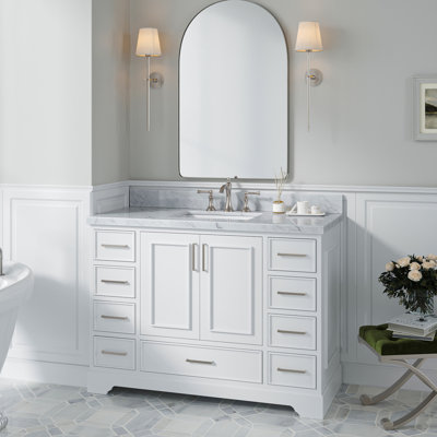 Meuble-lavabo simple avec plateau Abshire 49