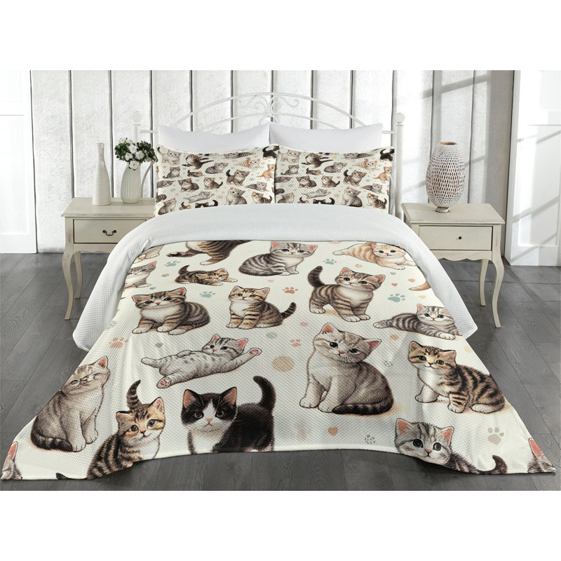 Polyester Coverlet, King Coverlet + 2 Standard Shams