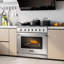 Cuisinière au gaz naturel autoportante à convection 36 po 6 pieds cubes Costway