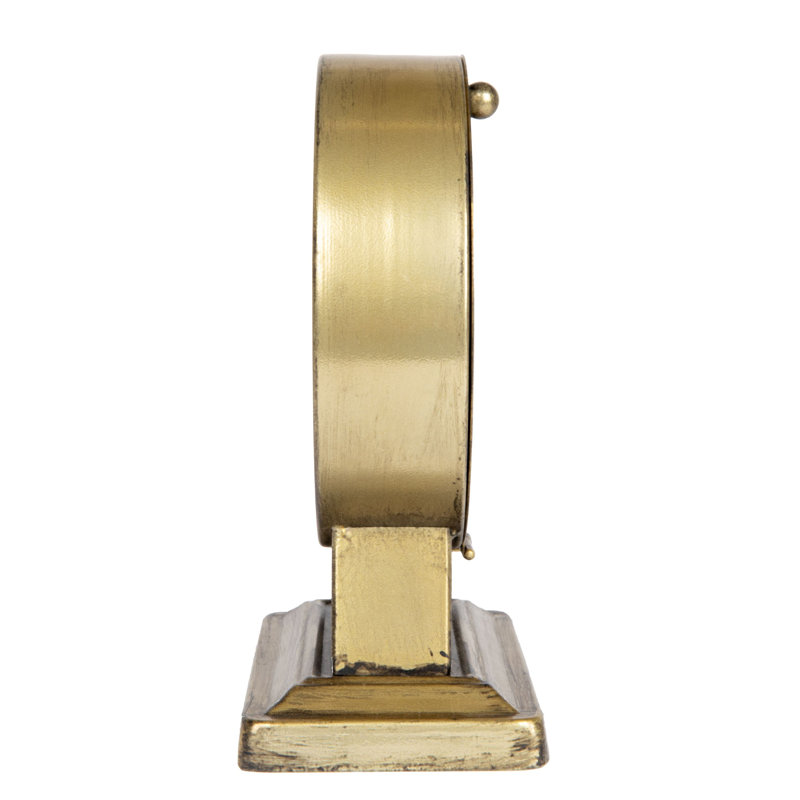 Khalil Metal Mantel Clock, Gold