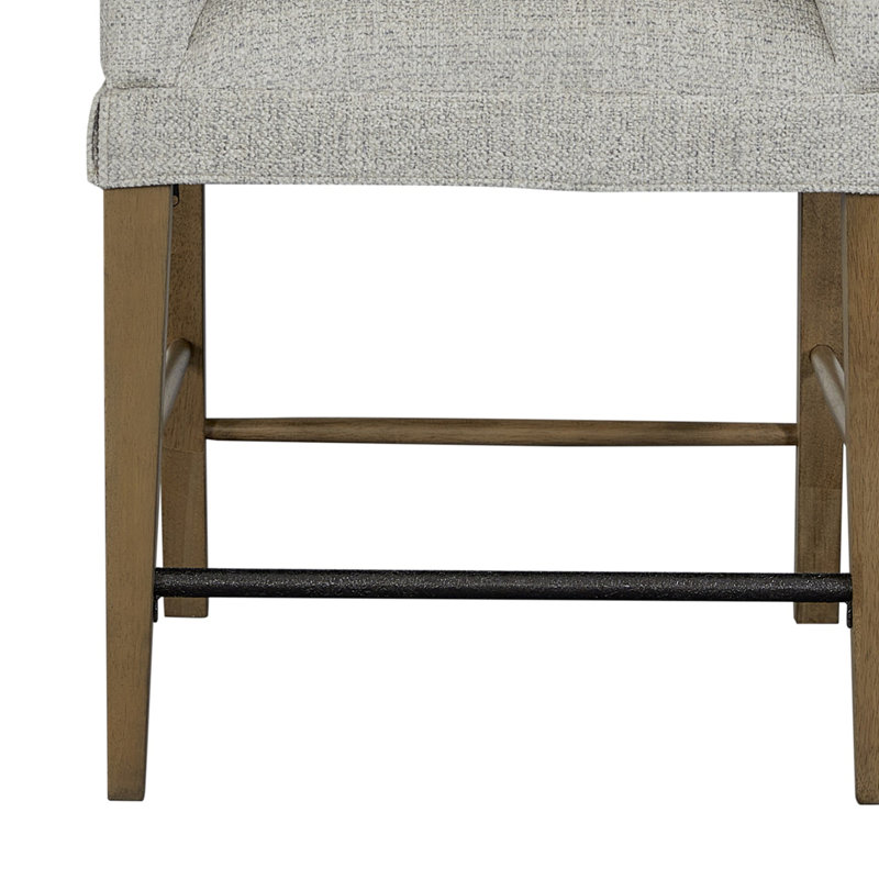 Tabouret de comptoir rembourré (ensemble de 2), Amande