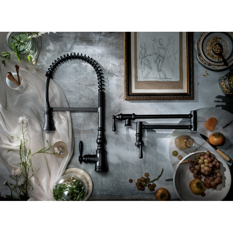 Robinet de cuisine Moen, Noir mat