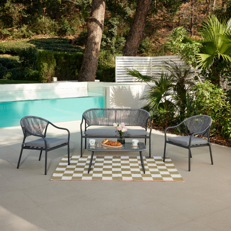 Anneliese 4 - Person Seating Group with Cushions