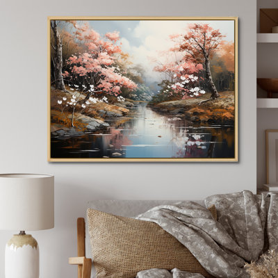 «Japanese River Forest», impression sur toile