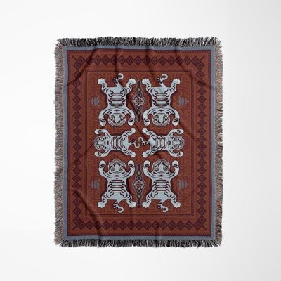 Jeté en mélange de coton Voha