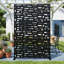 Freestanding Steel Privacy Screen Fence Panels Metal Trellis Outdoor Divider for Patio, Balcony, Backyard, Pool, Indoor Room-1947169827-1947169829